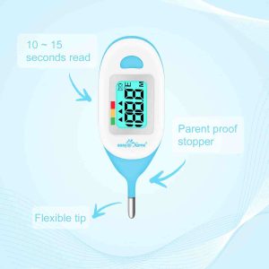 blue rectal digital thermometer.