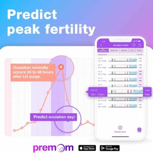 premom app can predict ovulation and peak fertility based on LH surge levels.