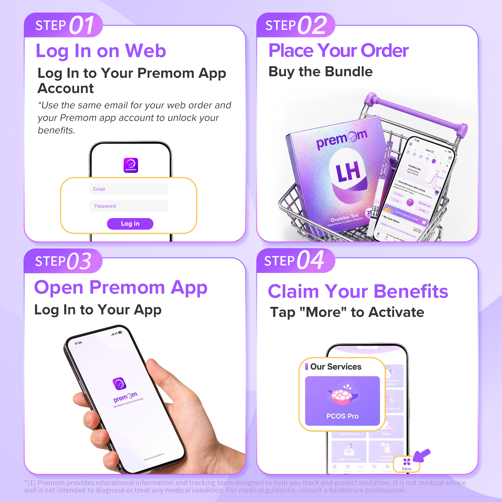 Premom Quantitative LH Test Strips + App PCOS Pro Bundle !LIMITED-TIME SALE!