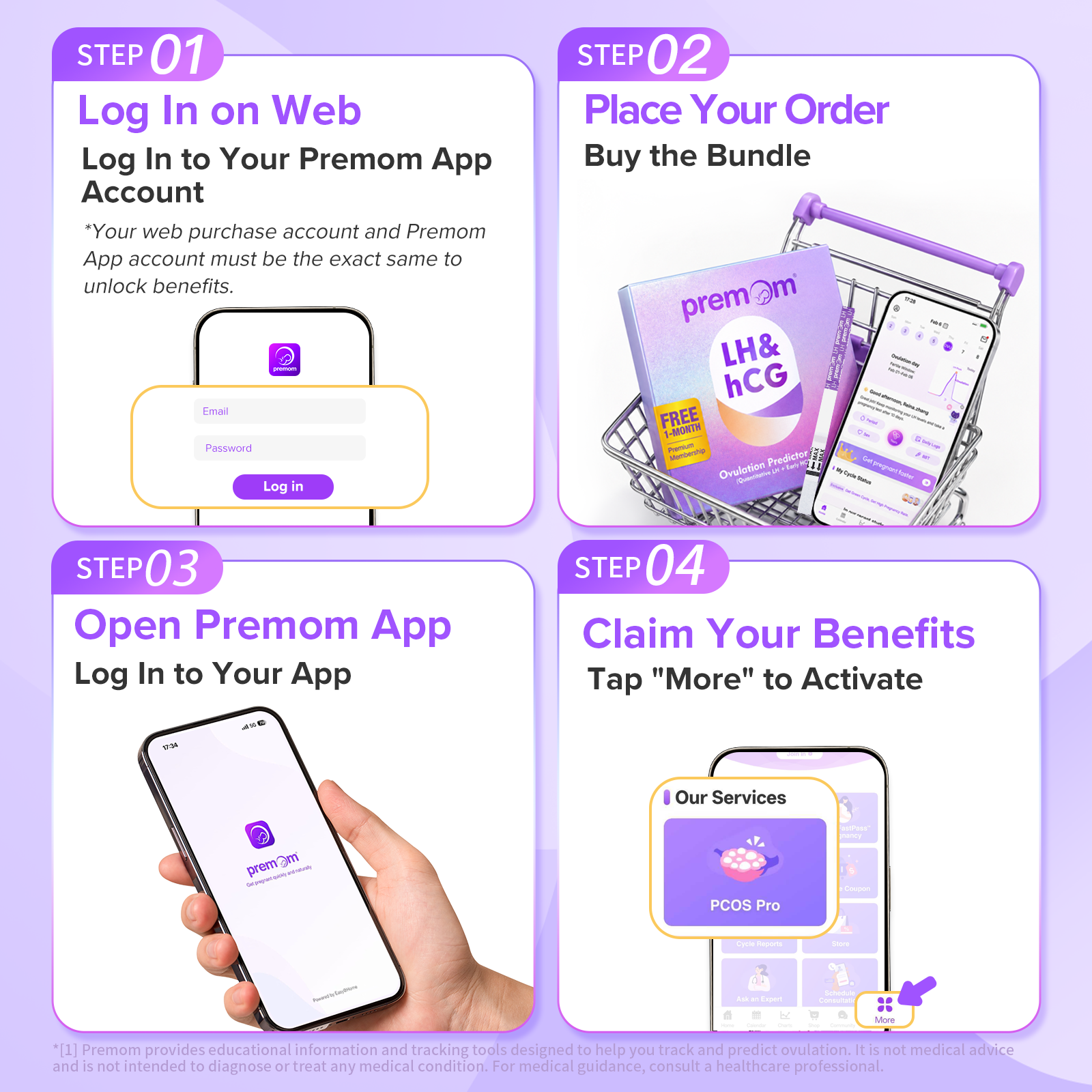 Premom Quantitative LH Test Strips + App PCOS Pro Bundle !LIMITED-TIME SALE!