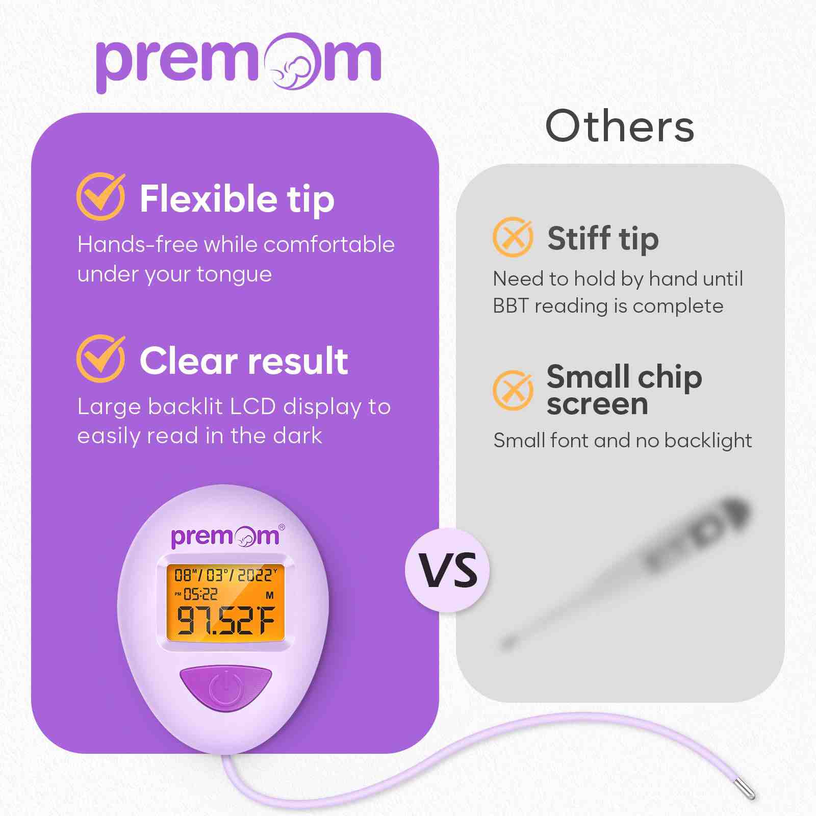 Premom thermometer is better than others.