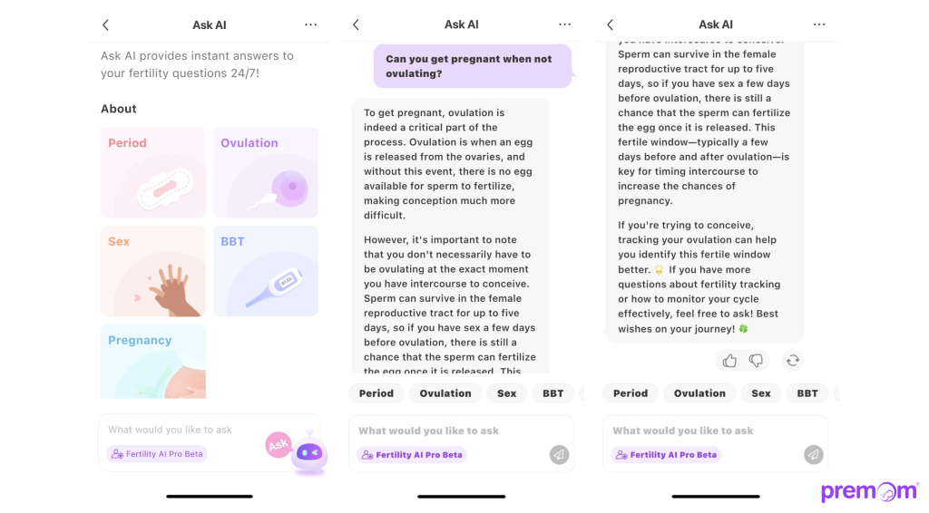 Ask AI can you get pregnant when not ovulating