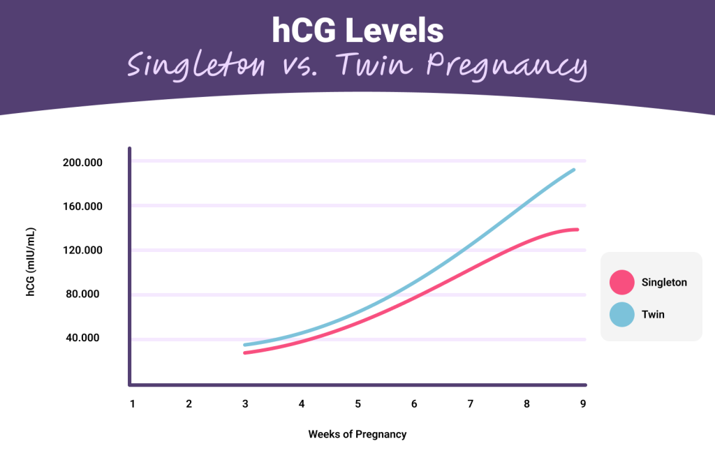 hCG levels comparison: singleton vs. Twin Pregnancy