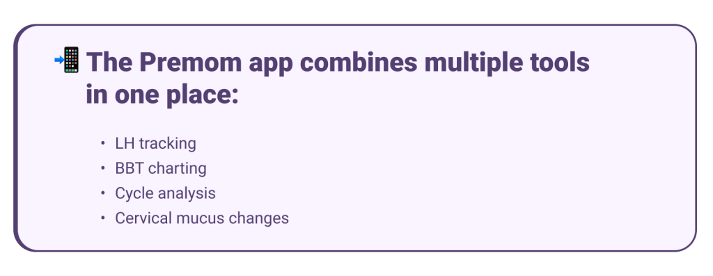 Premom app as a combined tool for fertility 